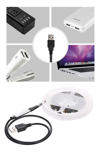 Tira De Luces Led Para Televisor O Escritorio, Alimentada Po