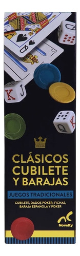Juego De Cubilete Y Barajas Clásicos Novelty