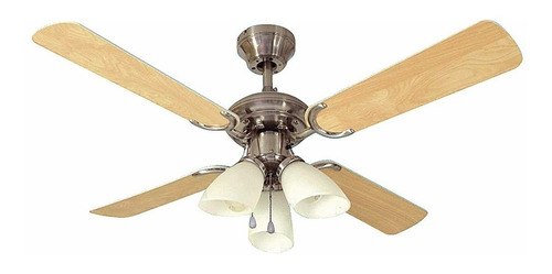 Ventilador De Techo James 3luces Aspas De Madera Vt21 Yanett