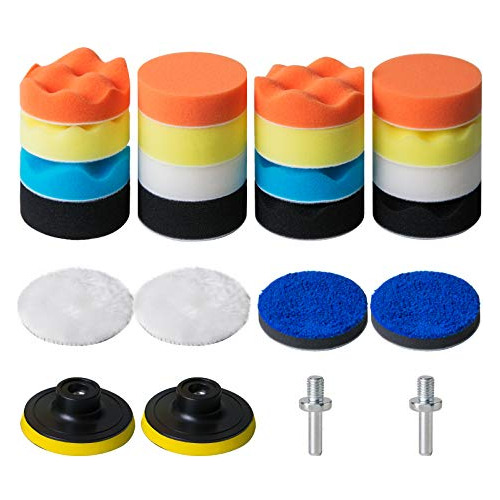 Stuhad 3 Pulgadas Esponja Buffing Pads, 24pcs Kit De 4yqfo