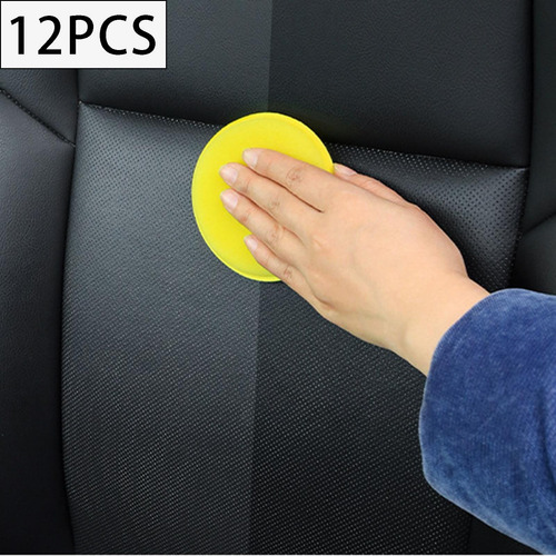 12 Almohadillas Para Pulir Automóviles, Aplicador De Cera,