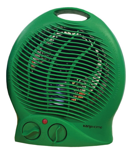 Caloventor Termostato Kanji Home 2000w Frio Calor Portátil Color Verde