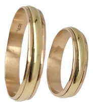 Comprar Par De Alianzas Oro 18k Combinadas Casamiento Compromiso