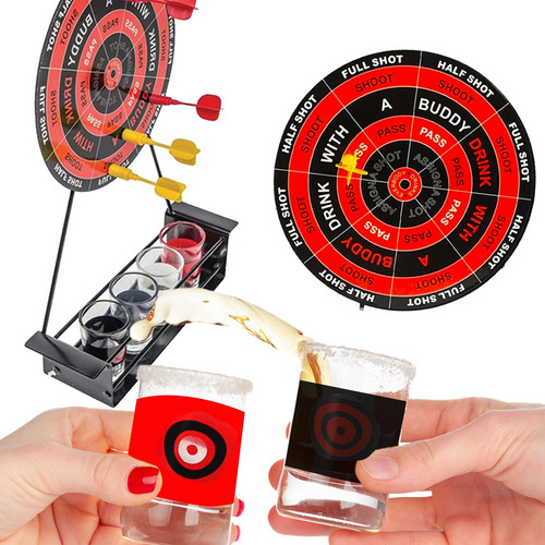 Juego Dardos Shots Diana Imán Ruleta Bar Fiesta Bebida