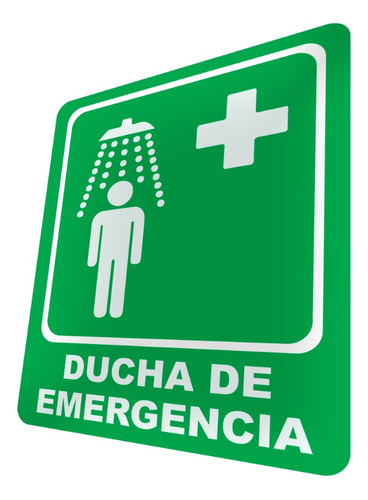 Letrero Ducha De Emergencia Cartel Señalización Señalética 