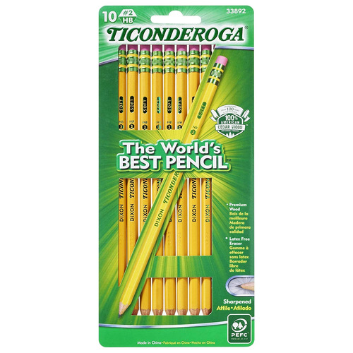 Dixon Ticonderoga 10-count # 2 Lápiz