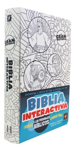 Ntv La Gran Historia: Biblia Interactiva, Blanco En Tela    