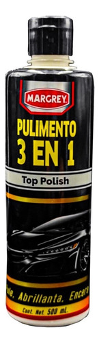 Abrillantador, Cera Y Pulimento 3 En 1 Polish Margrey 500 Ml Color Blanco