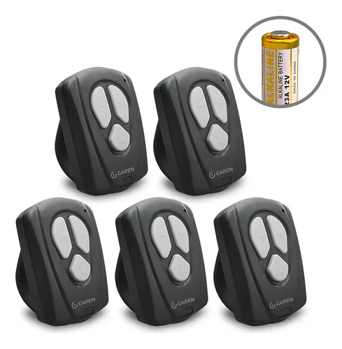Kit 5 Controle Remoto Portão Eletrônico 433mhz Seg Garen