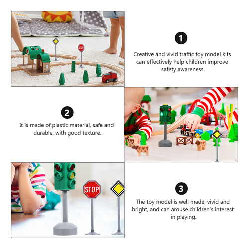 Juego De Rompecabezas Traffic Model Toys Traffic Light, 2 Ju