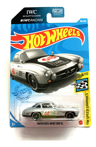 Diecast Hotwheels Benz 300 Sl - Hw Speed Graphics 9/10 [plat