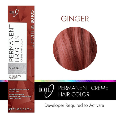 Ion Color De Pelo Permanente En Crema Ion Brights Ginger