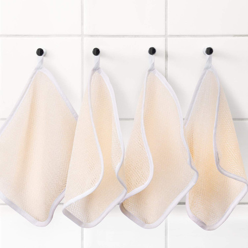 Tatuo 5 Paños Exfoliantes Para El Rostro Y El Cuerpo, Tejido