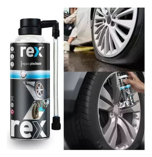 Repara Pinchazo Antipinchazo 450ml Rex