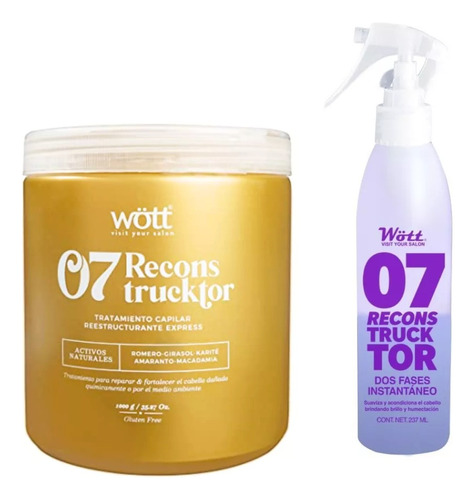 Kit De Cuidado Para El Cabello Reconstrucktor 07 Wött