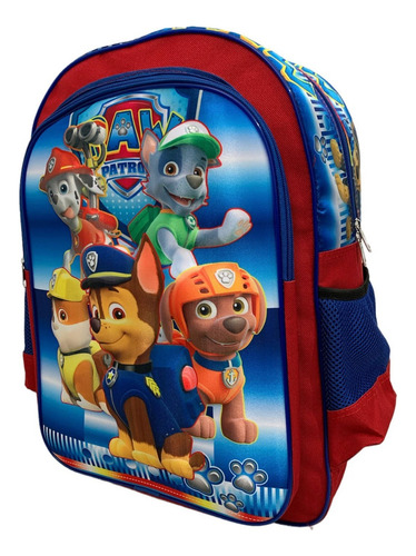 Mochila Paw Patrol 3d Escolar Primaria M-60 Gde Envio Gratis