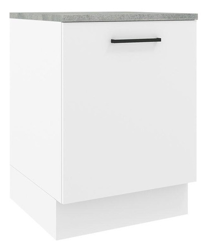 Mueble Inferior De Cocina Madesa Agata 60 Cm 1 Puerta Blanco