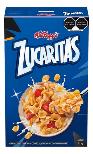 Cereal Zucaritas Kellogg's De 1.2kgs Hojuelas De Maíz Azúcar