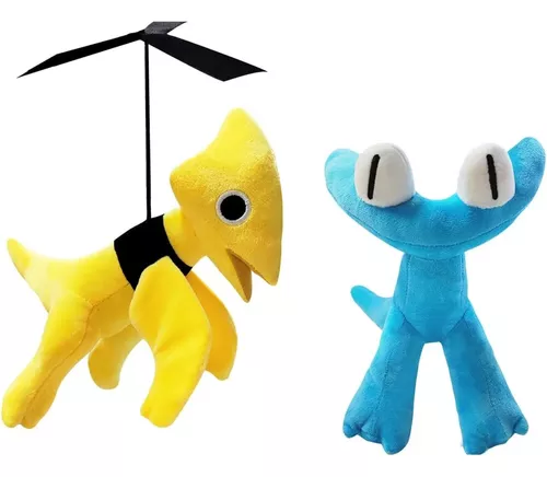 Kit com 2 Bonecos de pelúcia Jogo Roblox Raimbow Friends Azul Babão +  Yellow 35cm. no Shoptime