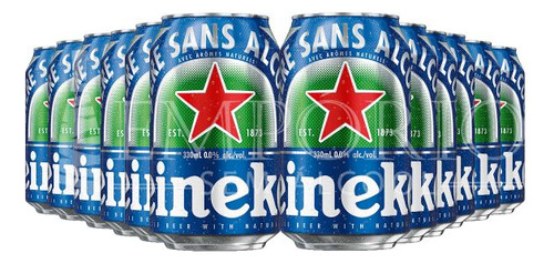 Pack 12 Unid. Cerveja Sem Álcool Heineken 0,0% Lata