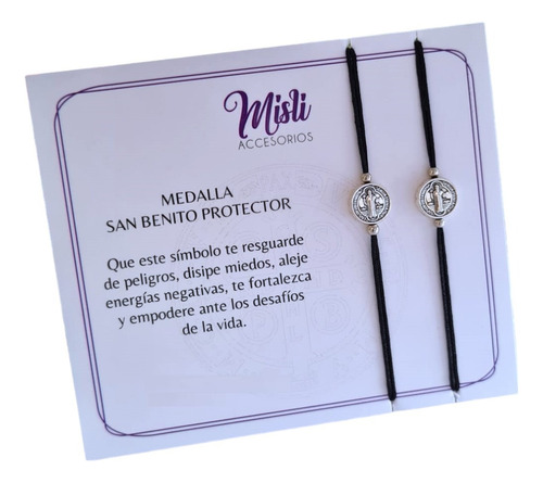 Par Manillas San Benito Protector - Pulseras Para Compartir