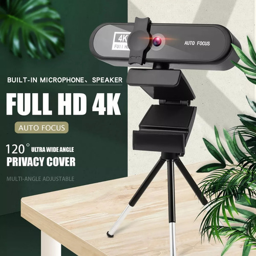 4k Webcam Câmera Para Computador Notebook Com Suporte