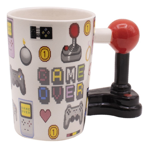 Taza Ceramica Game Over Agarre Palanca Retro Paragon