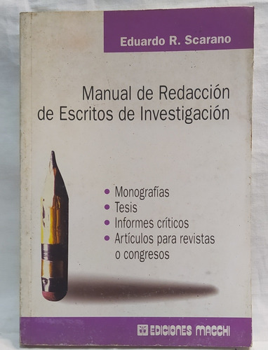 Manual De Redacción De Escritos De Investigación Eduardo S