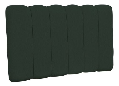 Cabeceira Cama Box Painel Solteiro 100 Cm Dubai Linho Verde Cor Verde-musgo