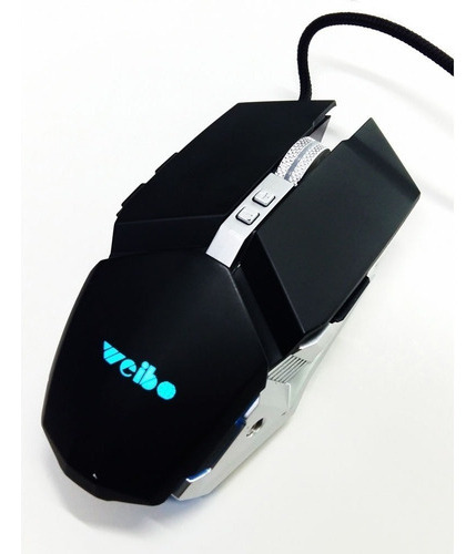 Mouse Gamer Metalico 8 Botones Retroiluminado Luz Led 