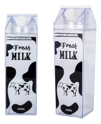 Botella Dispensador Caja Para Leche 1000 Ml Fresh Milk 