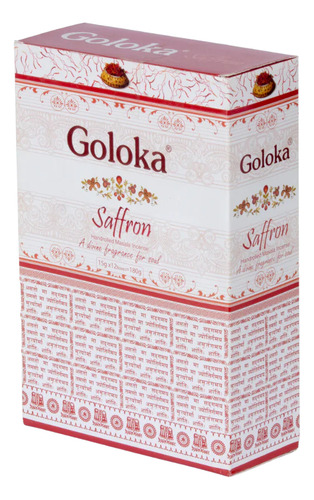 Sahumerios Goloka Premium X12 Unidades Fragancia Saffron