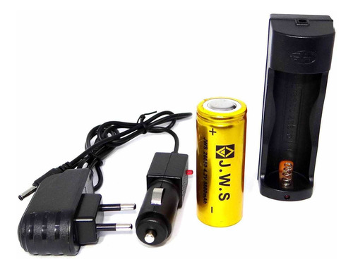 Imagem 2 de 6 de Lanterna Tática Xtreme Led T9 Completa C/ 2 Baterias