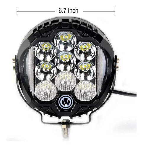 1pc 7 Pulgadas 75w Led Trabajo Luz Lateral Círculo Círculo