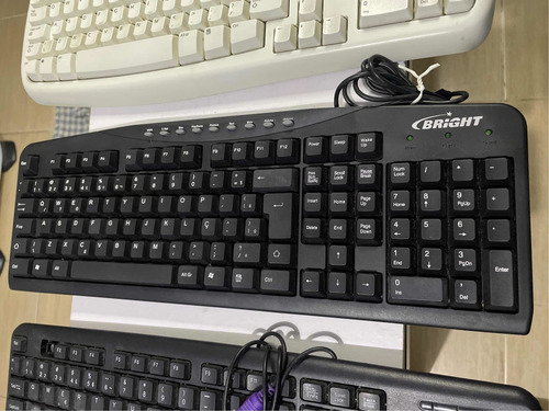 Imagem 4 de 9 de Lote De Teclados Ps2/ Wireless Microsoft/bright/leadership