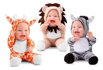Comprar Coleção 3 Bonecas Bebês Babilina Bichinhos Girafa Leão Zebra
