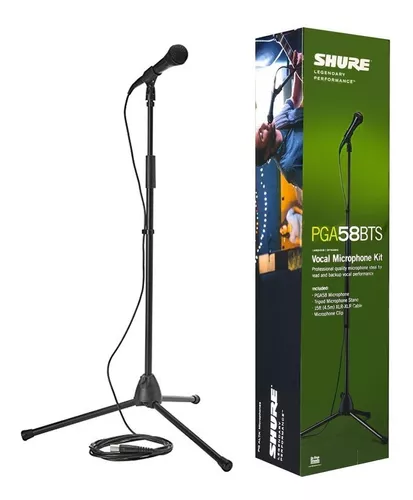 Combo Microfono Shure Sm 58 + Soporte + Cable + Pipeta