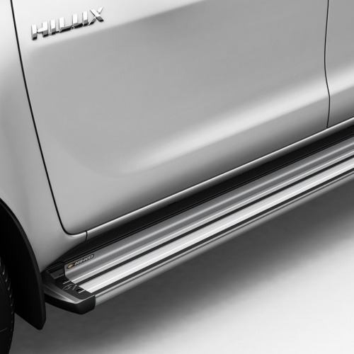 Pisaderas Estribos Toyota Hilux Revo 2016/ Color Aluminio
