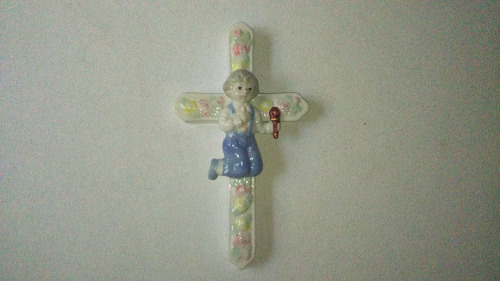 Cruz De Ceramica, Con Niño