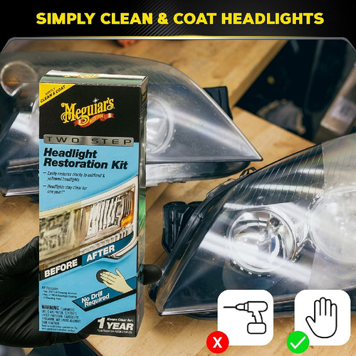 Kit Restaurador De Faros Delanteros Liquido Para Autos