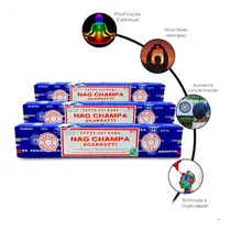 Comprar Incienso Nag Champa Satya Sai Baba, 15 g, fragancia Nag Champa Sai Baba