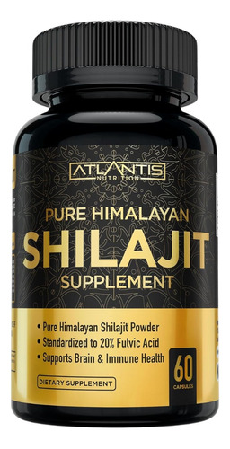 Shilajit Puro Del Himalaya 1000mg Extra Fuerte Con Ácido Fulvico