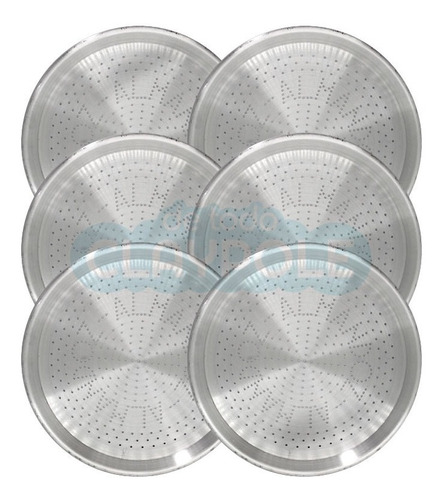 Set X6 Pizzera Aluminio Micro Perforada N°35 