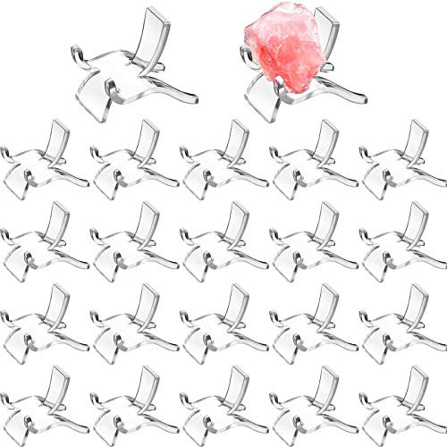 Juego De 20 Soportes De Exhibición Acrílicos Transpar...
