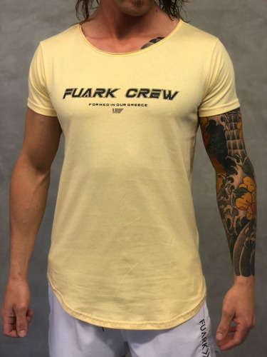 Remera Algodon Fuark Crew Gym Culturismo Crossfit Fitness