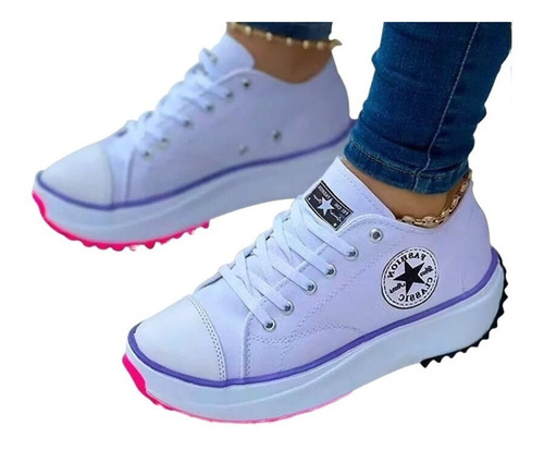 Zapatillas Con Plataforma Para Mujer, Estilo Casual