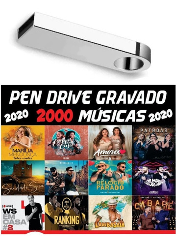 Pendrive Gravado Com 2 000 Musicas As Melhores 2020 Mercado Livre