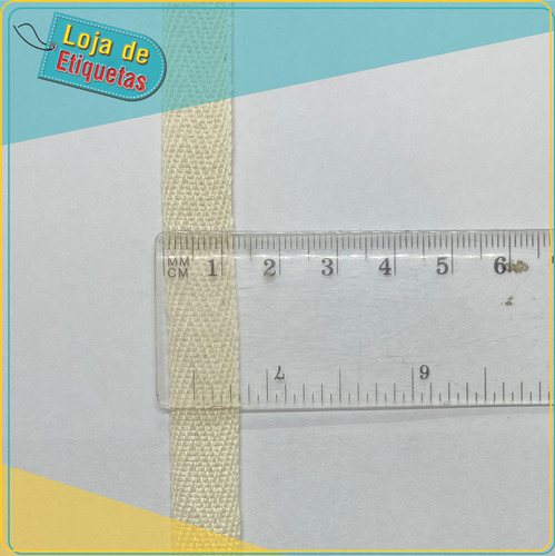 Imagem 3 de 5 de Alça Para Bolsa 100% Algodão 12mm - Rolo Com 50 Metros