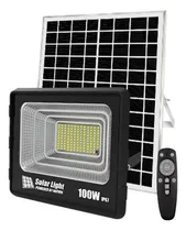 Comprar Foco Exterior Led 100w Con Panel Solar Luz Jardin Diginet