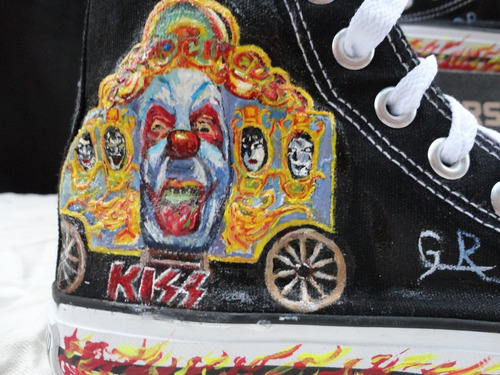 Converse  Pintados A Mano Kiss Mago De Oz  Aerografiados